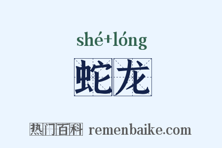 蛇龙是什么意思的图片
